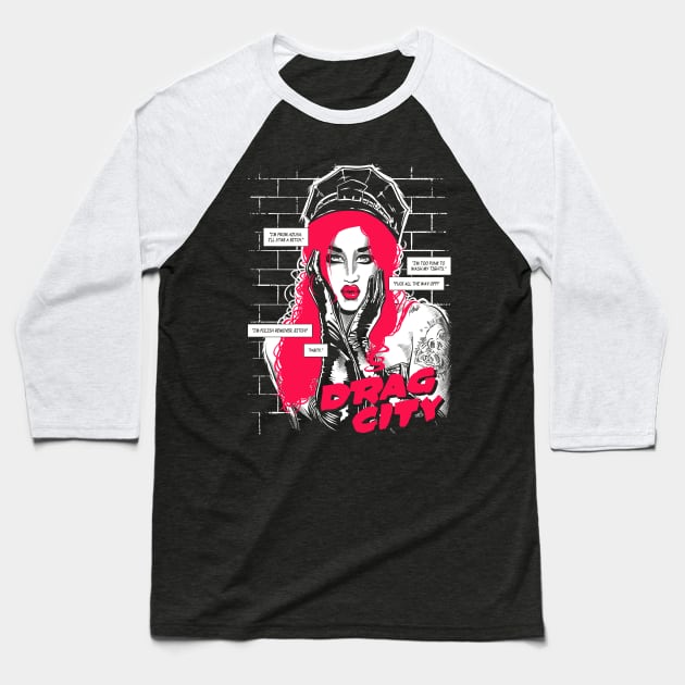 Drag City - Adore Delano Baseball T-Shirt by GillesBone